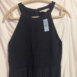 LOFT Classic Black Halter Jumpsuit